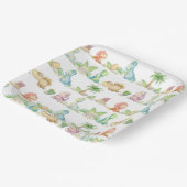 恐竜の誕生日パーティー赤ちゃんシャワー ペーパープレート (傾斜あり)