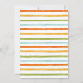 恐竜の誕生日パーティー1st誕生日ファースト誕生日 招待状 (裏面)