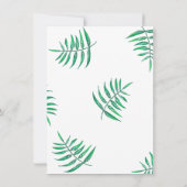 恐竜の誕生日パーティー |かわいいオレンジ色のトリケラトプス 招待状 (裏面)