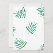 恐竜の誕生日パーティー |かわいいTレックスピンク 招待状 (裏面)