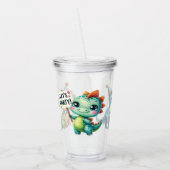 恐竜の誕生日パーティー アクリルタンブラー (左)