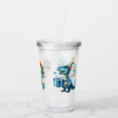 恐竜の誕生日パーティー アクリルタンブラー (裏面)