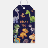 恐竜の誕生日パーティー ギフトタグ (裏面)