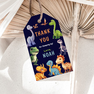 恐竜の誕生日パーティー ギフトタグ