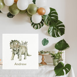 恐竜の誕生日パーティー スタンダードカクテルナプキン