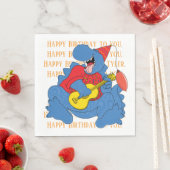 恐竜の誕生日パーティー スタンダードランチョンナプキン (インサイチュ)