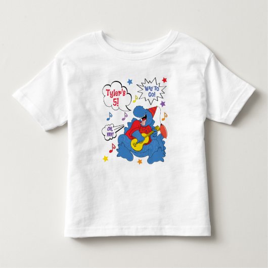 恐竜の誕生日パーティー トドラーTシャツ (正面)