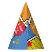 恐竜の誕生日パーティー パーティーハット (裏面)