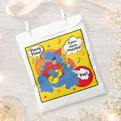 恐竜の誕生日パーティー フェイバーバッグ (クリップ留めされた状態)