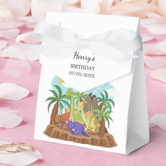 恐竜の誕生日パーティー フェイバーボックス (ウェディング)