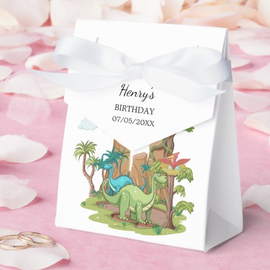 恐竜の誕生日パーティー フェイバーボックス (ウェディング)