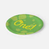 恐竜の誕生日パーティー ペーパープレート (アングル)