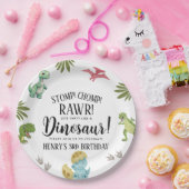 恐竜の誕生日パーティー ペーパープレート (パーティー)