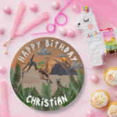 恐竜の誕生日パーティー ペーパープレート (パーティー)