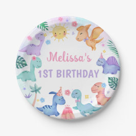 恐竜の誕生日パーティー ペーパープレート