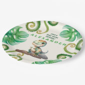 恐竜の誕生日パーティー ペーパープレート (アングル)