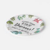 恐竜の誕生日パーティー ペーパープレート (アングル)