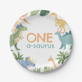 恐竜の誕生日パーティー ペーパープレート