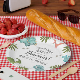 恐竜の誕生日パーティー ペーパープレート