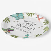 恐竜の誕生日パーティー ペーパープレート (アングル)