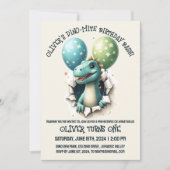 恐竜の誕生日パーティー 招待状 (正面)