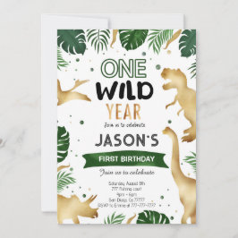 恐竜の誕生日パーティー 招待状