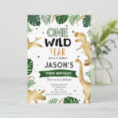 恐竜の誕生日パーティー 招待状 (スタンド正面)