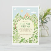 恐竜の誕生日パーティー 招待状 (スタンド正面)