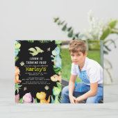 恐竜の誕生日パーティー 招待状 (スタンド正面)