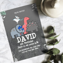 恐竜の誕生日パーティー 招待状