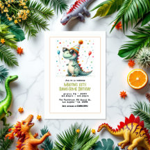 恐竜の誕生日パーティー