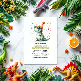 恐竜の誕生日パーティー 招待状