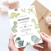 恐竜の誕生日パーティー 招待状