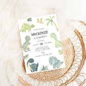 恐竜の誕生日パーティー 招待状