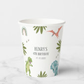 恐竜の誕生日パーティー 紙コップ (正面)