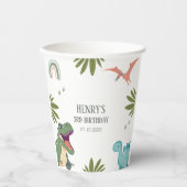 恐竜の誕生日パーティー 紙コップ (正面)