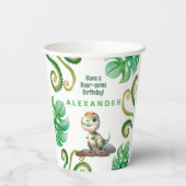 恐竜の誕生日パーティー 紙コップ (裏面)