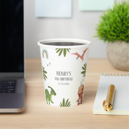 恐竜の誕生日パーティー 紙コップ