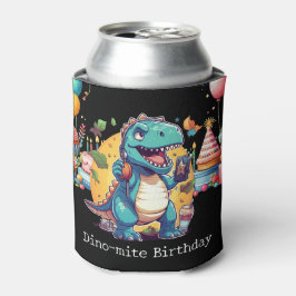 恐竜の誕生日パーティー 缶クーラー