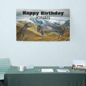 恐竜の誕生日パーティー Tyrannosaurus 横断幕 (トレードショー)