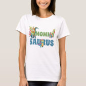 恐竜の誕生日パーティーMommy Saurusかわいい母 Tシャツ (正面)