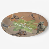 恐竜の誕生日パーティーTレックス ペーパープレート (アングル)