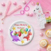 恐竜の誕生日プレート ペーパープレート (パーティー)