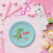 恐竜の誕生日プレート ペーパープレート (パーティー)