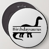 恐竜の誕生日ボタン 缶バッジ (正面&裏面)