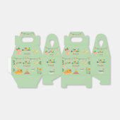 恐竜の誕生日ボックス – 名前をカスタムする フェイバーボックス (折り畳みなし)