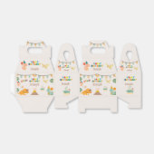 恐竜の誕生日ボックス – 名前をカスタムする フェイバーボックス (折り畳みなし)