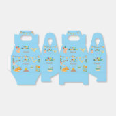 恐竜の誕生日ボックス – 名前をカスタムする フェイバーボックス (折り畳みなし)