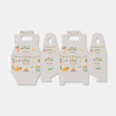 恐竜の誕生日ボックス – 名前をカスタムする フェイバーボックス (折り畳みなし)