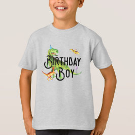 恐竜の誕生日ボーイのシャツ Tシャツ
